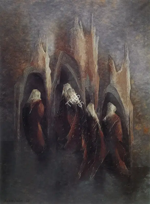 Sabavala, Jehangir (Artist). Vespers I. Oil on Canvas, 1968 | The Crucible of Painting | Painting | FineArts | 00182415