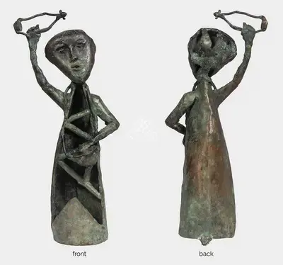 Somnath Hore (Artist), Baul, 1984, Sculpture