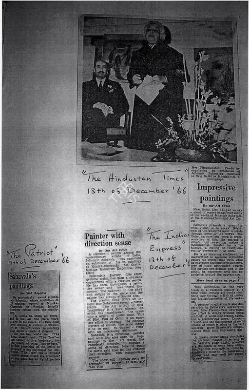 Painter with direction sense, 1966, Newspaper Clipping