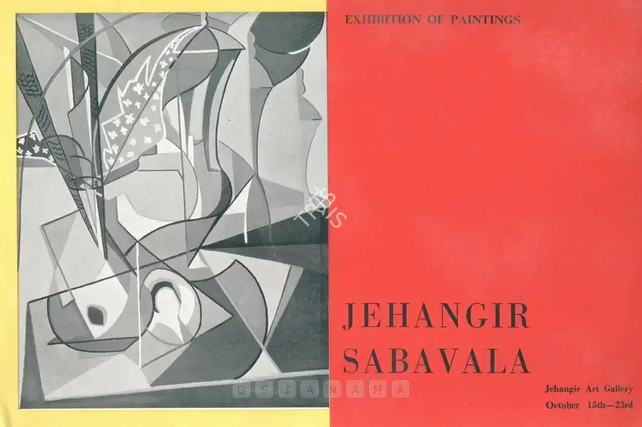 Jehangir Sabavala (Artist), Jehangir Sabavala, 1958, Solo Exhibition Catalogue