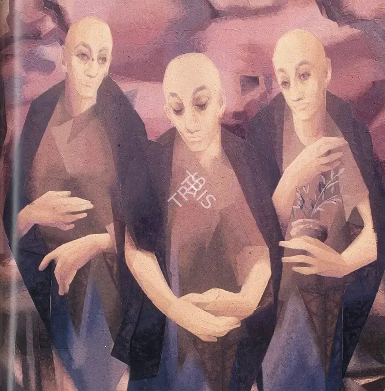 Sabavala, Jehangir (Artist). The Disciples. Oil on Canvas, 1981 | Pilgrim, Exile, Sorcerer | Painting | FineArts | 00182421