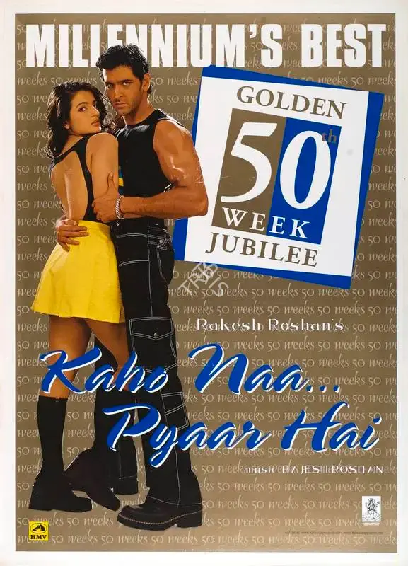 Rakesh Roshan (Producer), Kaho Naa Pyaar Hai, 2000, Full Sheet Poster