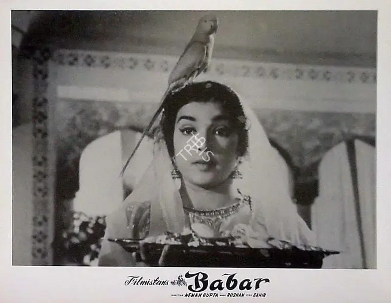 Vasant Beltangdi (Cinematographer), Babar, 1960, Lobby Card