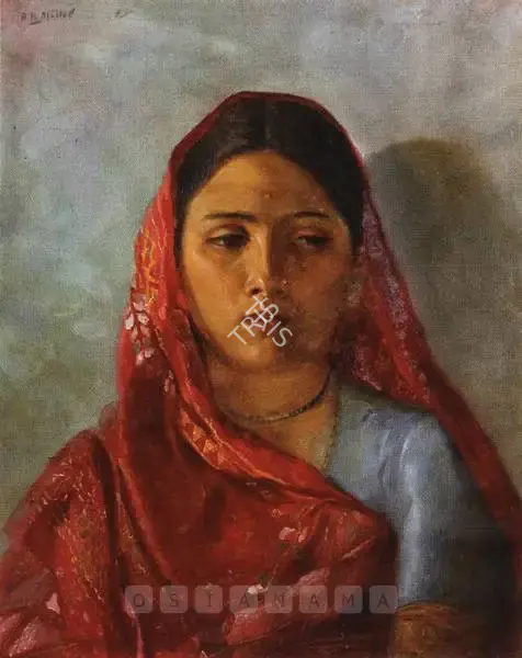 A.H. Muller (Artist), Portrait Of A Woman, Painting
