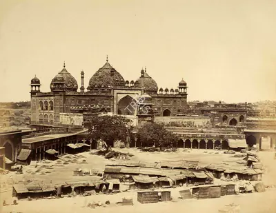 Felice Beato (Photographer), Jumma Musjid, Agra, 1858, Antiquarian Photograph