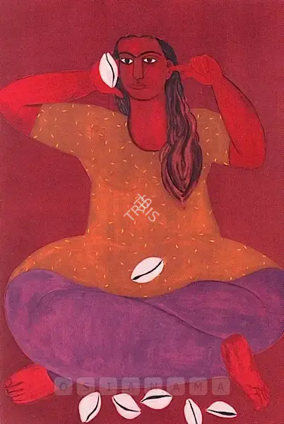 Rodwittiya, Rekha (Artist). Sharing Secrets, 1996 | Painting, Ch.NeY/23.03.10, 2010 · Christie's
