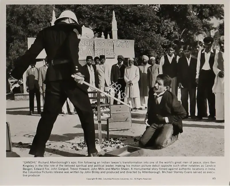 Ronnie Taylor (Cinematographer), Gandhi, 1982, Lobby Card