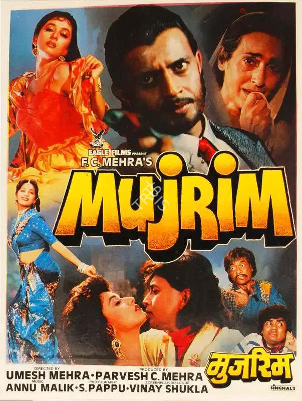 Parvesh Mehra (Producer), Mujrim, 1989, Song-Synopsis Booklet