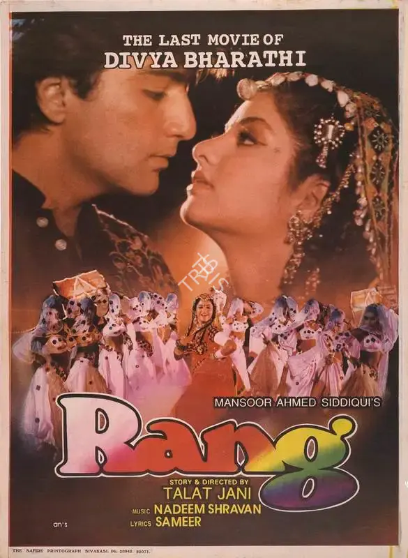 Mansoor Ahmed Siddique (Producer), Rang, 1993, Full Sheet Poster