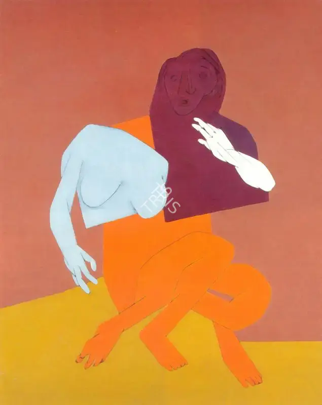Mehta, Tyeb (Artist). Untitled, 1985 | Painting, Ch.Lon/04.06.97, 1985