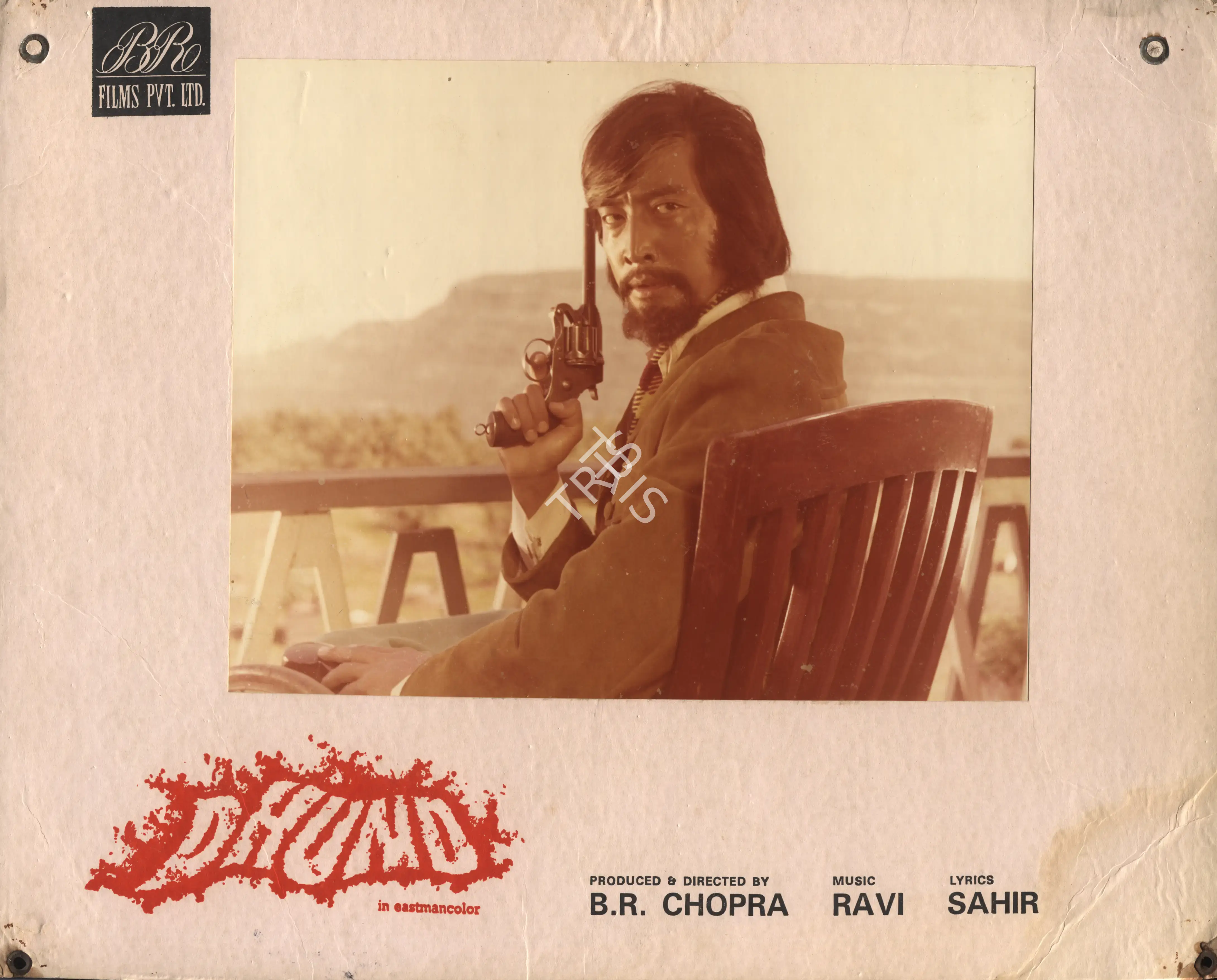 Dharam Chopra (Cinematographer), Dhund, 1973, Photographic Still Mounted on Lobby Card