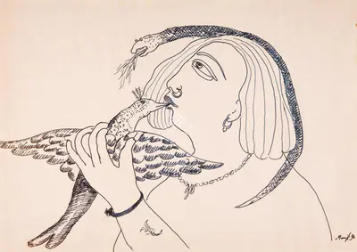 Manjit Bawa (Artist), Untitled, 1996, Drawing