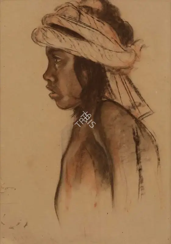N.S. Bendre (Artist), Untitled (Adivasi Boy), 1955, Painting