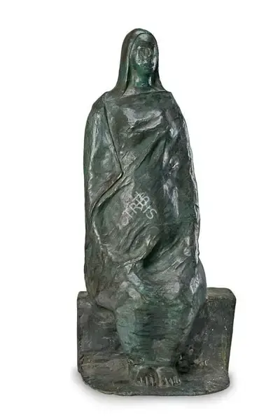 B. Vithal (Artist), Seated figure, Sculpture