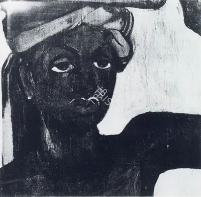 Amrita Sher-Gil (Artist), Detail of Boy with Lemon, 1936, Painting
