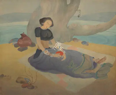 Chughtai, M.A.R. (Artist). Chaitanya's Wife, circa 1940s | Painting, Ch.NeY/25.03.26, 2026 · Christie's