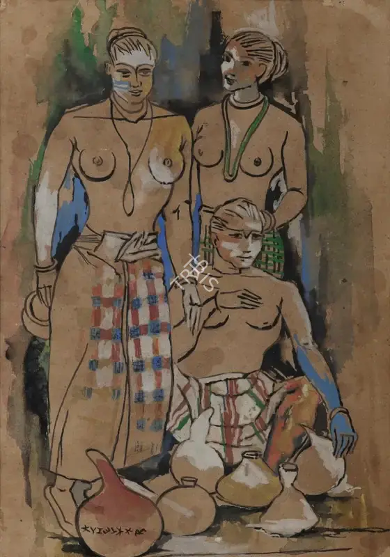 A.A. Almelkar (Artist), Untitled, Painting