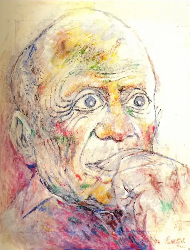 Paritosh Sen (Artist), Picasso, 1994, Painting