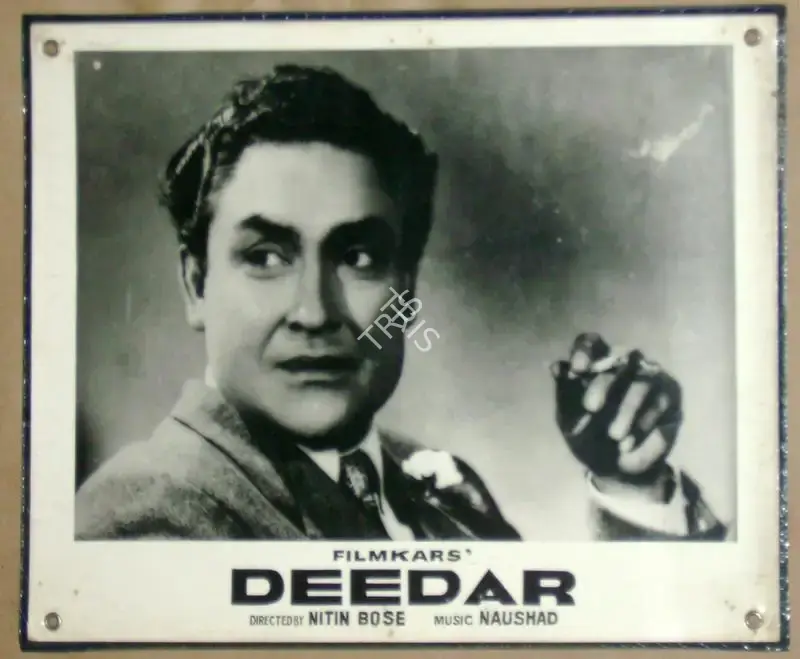 Nitin Bose (Cinematographer), Deedar, 1951, Lobby Card