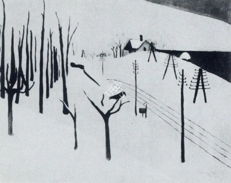 Amrita Sher-Gil (Artist), Winter Scene, 1938, Painting