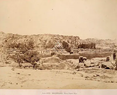 Andrew Charles Brisbane Neill (Photographer), Beejanuggur, Street of Pilgrims' Houses, 1856, Antiquarian Photograph