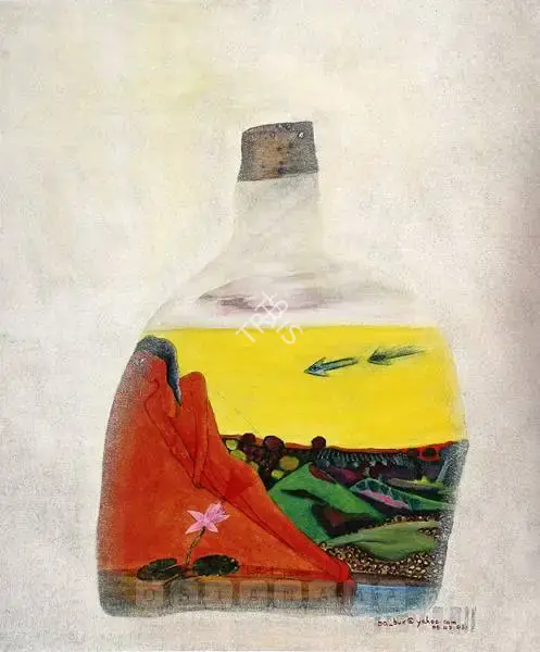 Babu Xavier (Artist), Bottled Passion, 2003, Painting