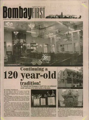 Indira Rodericks (Writer), Continuing a 120 Year-Old Tradition, 2006, Newspaper Clipping
