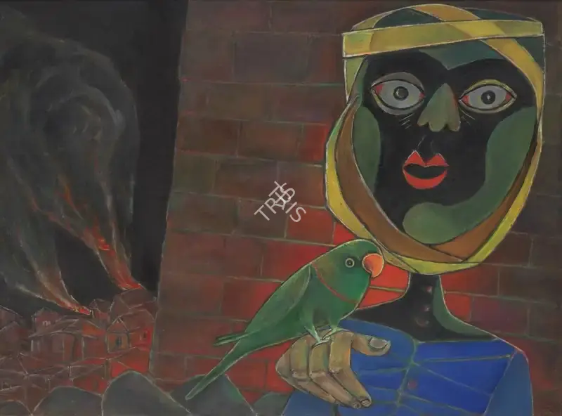 Paritosh Sen (Artist), Untitled (The Victim), 1993, Painting