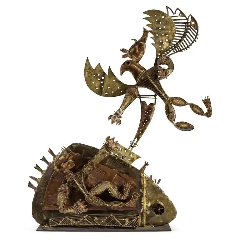 Nandagopal, S. (Artist). The Message, 2005 | Sculpture, Sa.Del/17.09.22, 2022 · Saffronart