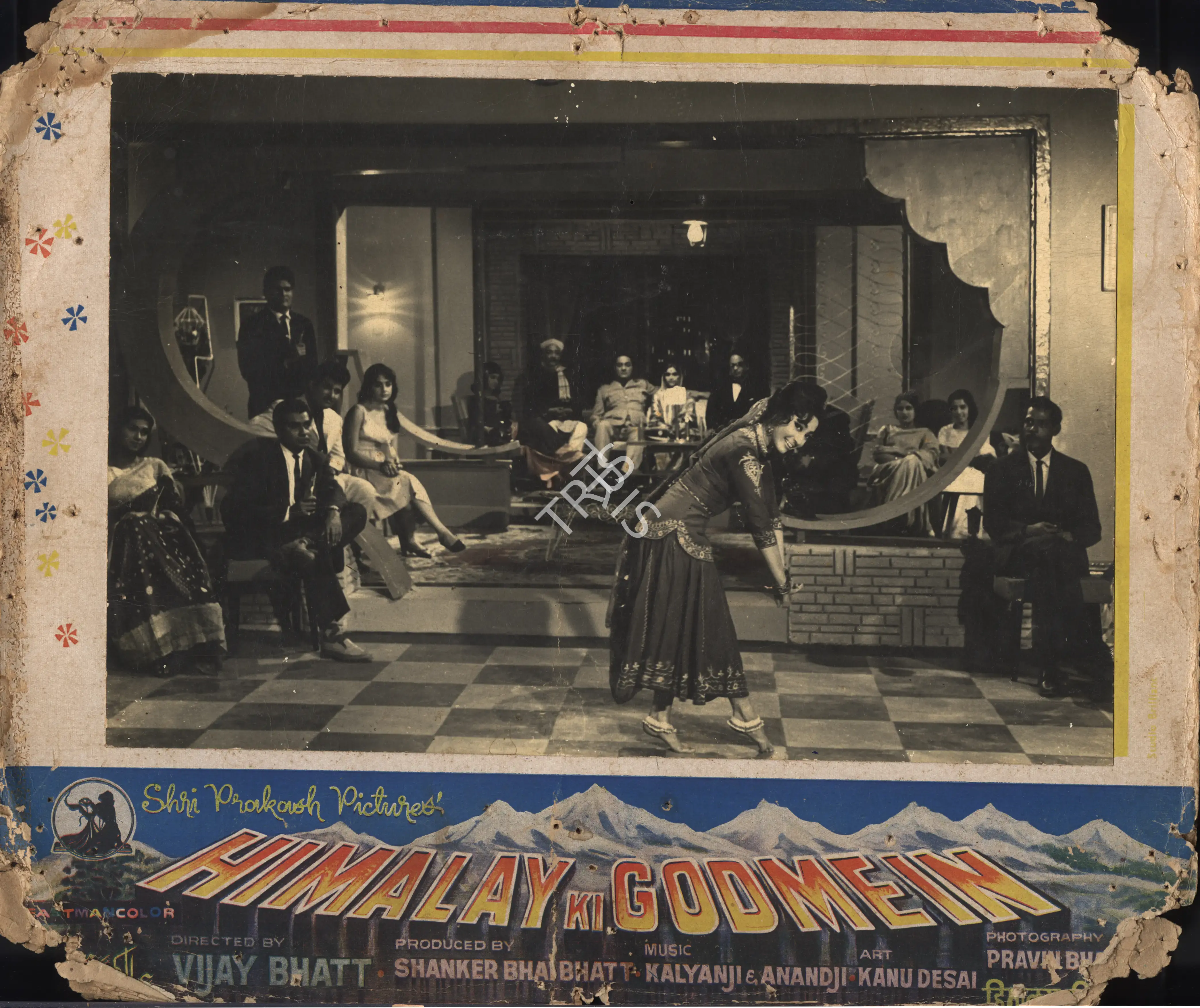 Pravin Bhatt (Cinematographer), Himalay Ki Godmein, 1965, Photographic Still Mounted on Lobby Card