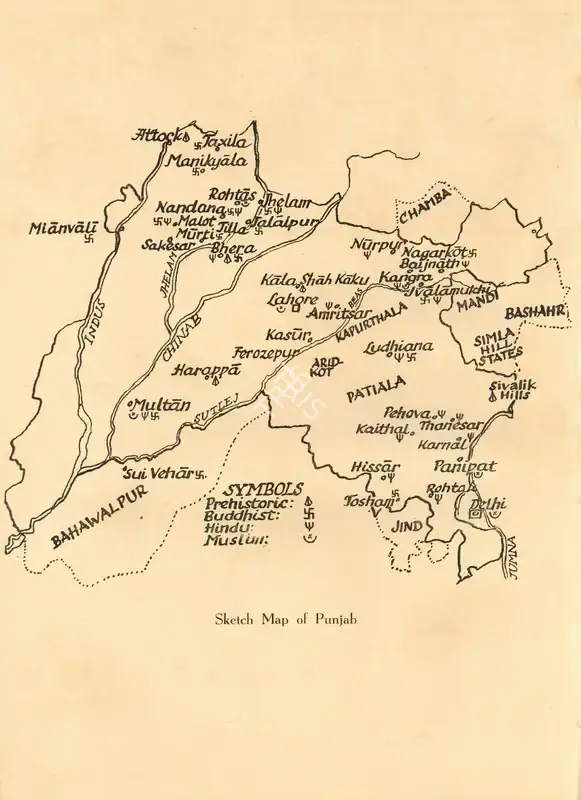 Unknown (Cartographer), Sketch Map of Punjab, Map