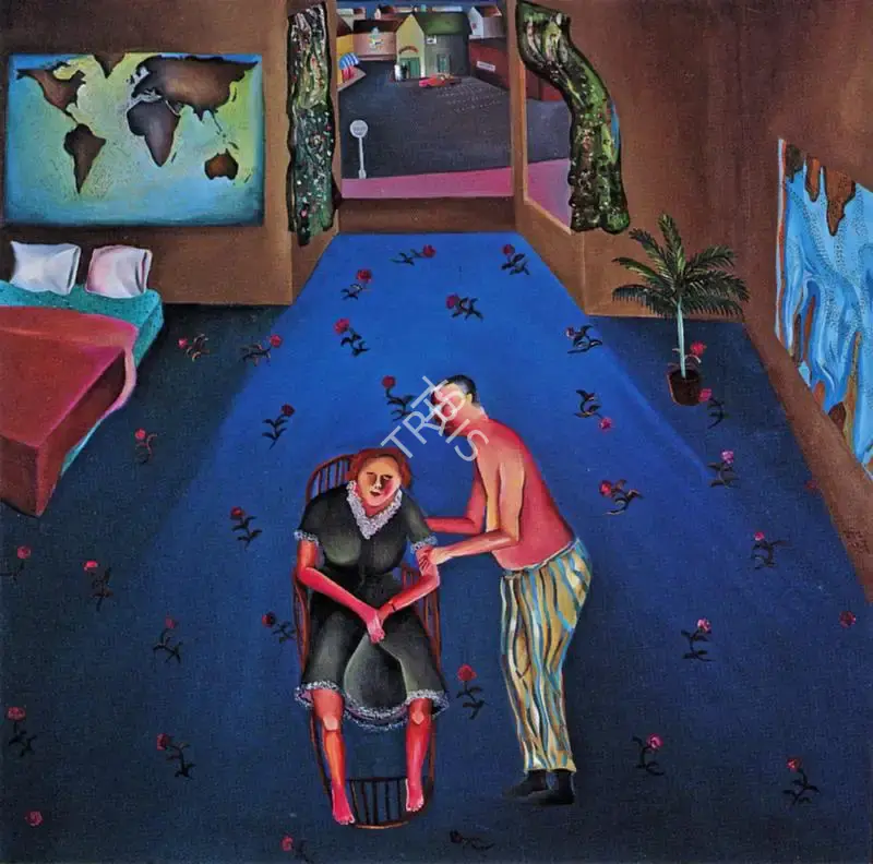 Khakhar, Bhupen P. (Artist). The Weatherman . Oil on Canvas, 1979 | Bhupen Khakhar , 1998 | Painting | FineArts | 00149821