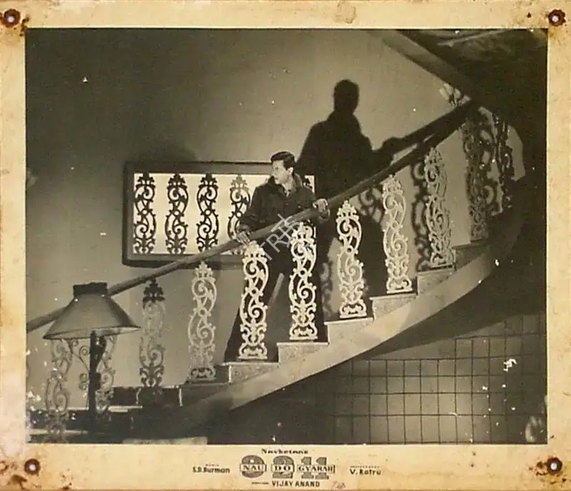 V. Ratra (Cinematographer), Nau Do Gyarah, 1957, Lobby Card