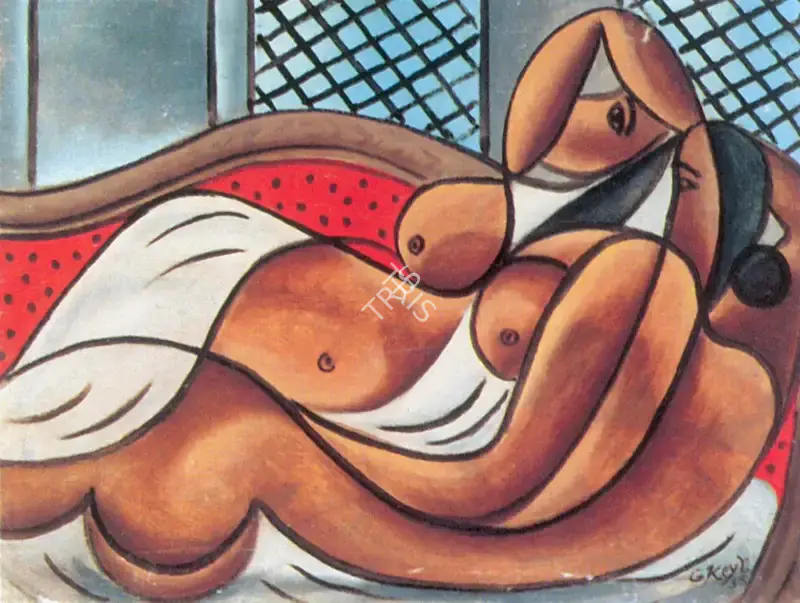 George Keyt (Artist), Lovers, 1935, Painting