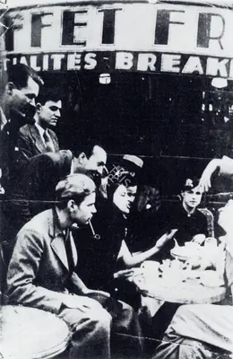 Krishen Khanna (Photographer), Amrita in Paris Caf , 1932, Contemporary Photograph