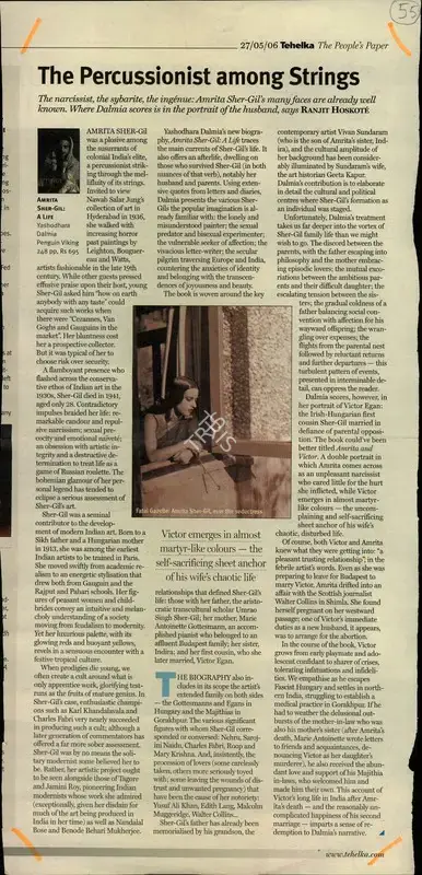 Ranjit Hoskote (Reporter), The Percussionist Among Strings, 2006, Newspaper Clipping