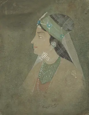Abanindranath Tagore (Artist), Untitled (Queen), Painting