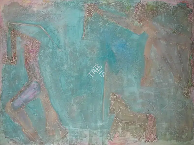 Mohan Samant (Artist), Devils in Heaven, 1978, Painting