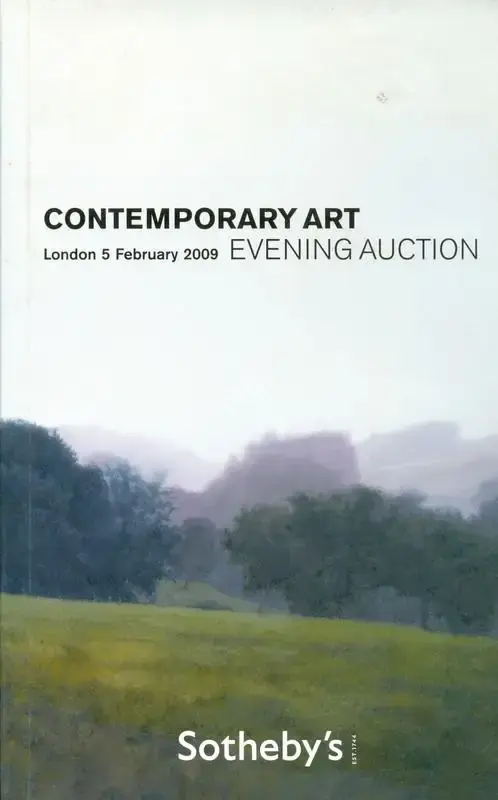 Sotheby's (Auction House), Contemporary Art, 2009, Auction Catalogue