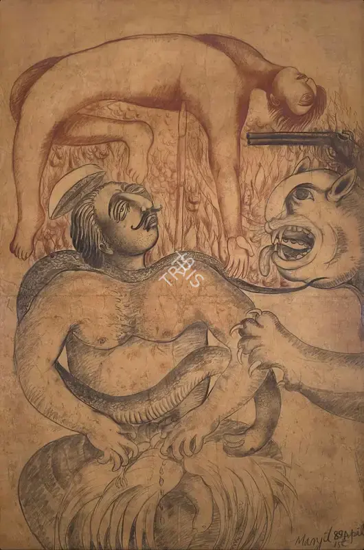 Bawa, Manjit (Artist). Untitled, 1989 | Painting, 2025 · Asta Guru