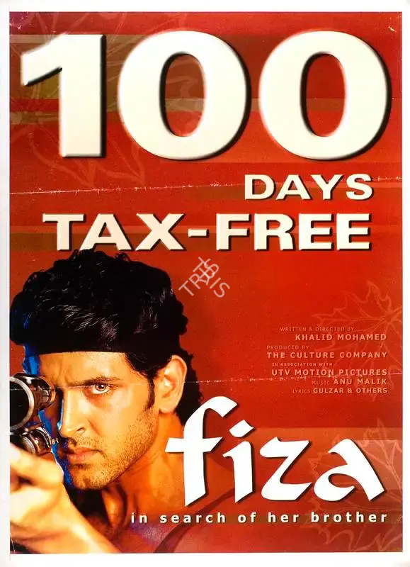 Pradeep Guha (Producer), Fiza, 2000, Full Sheet Poster