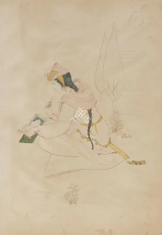 A.K. Haldar (Artist), Untitled, Drawing