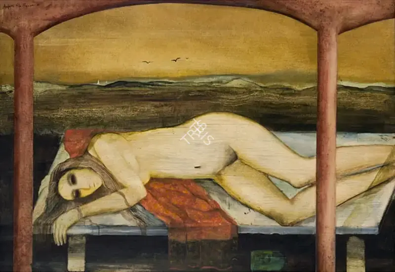 Anjolie Ela Menon (Artist), Untitled, 1980, Painting
