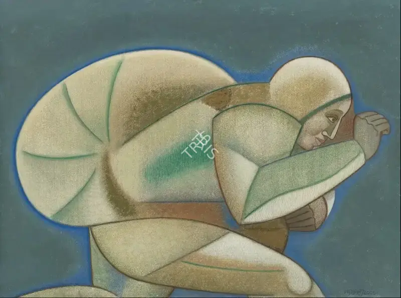 Neeraj Goswami (Artist), Stride, 2005, Painting