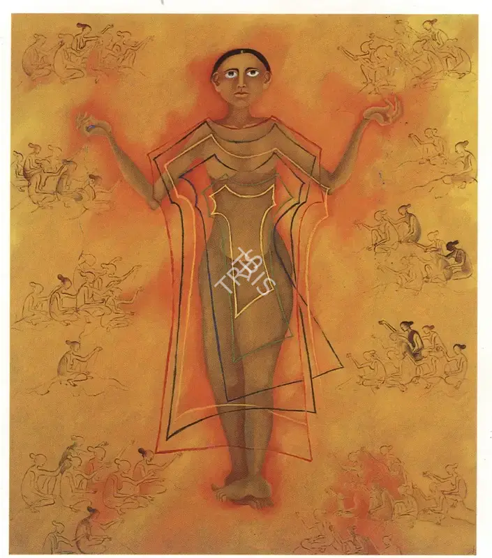 Arpana Caur (Artist), Body is just a Garment, 1991, Painting