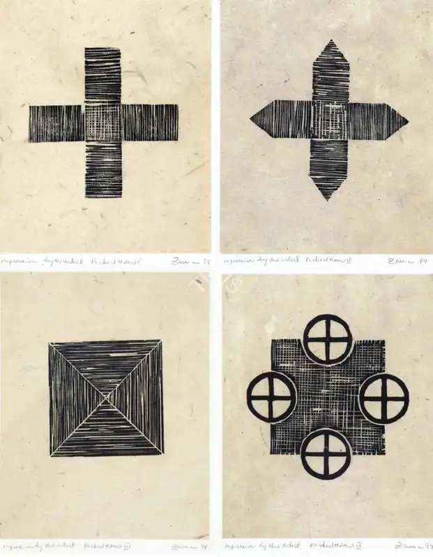 Zarina Hashmi (Artist), Packed House (I, II, III, IV), 1994, Graphic Art