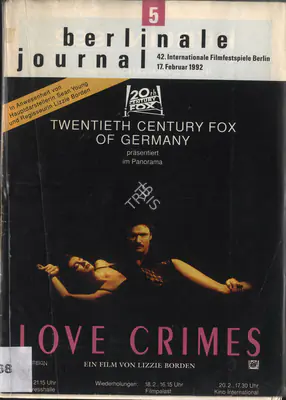 Moving Pictures Berlinale Film Festival, 1992, International Film Festival Catalogue