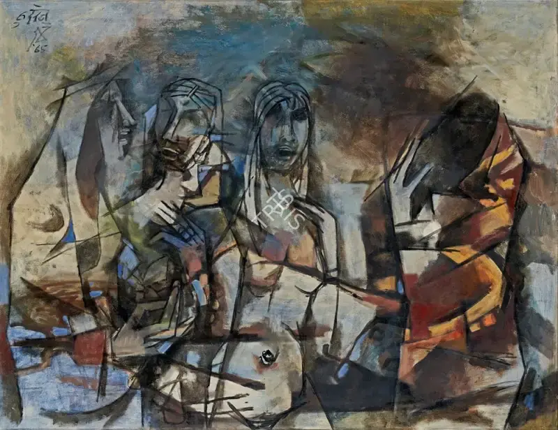 M.F. Husain (Artist), Untitled, 1965, Painting