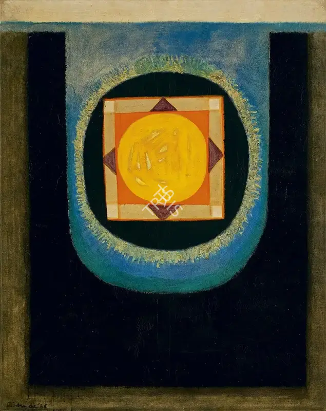 De, Biren (Artist). The Moment, 1966 | Painting, AG.Onl/24.06.22, 2022 · Asta Guru