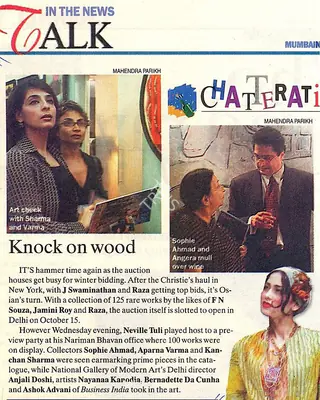 Knock on wood, 2004, Newspaper Clipping